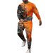 Men's Clothing Round Neck Sweatshirt Trousers Suit Simple Casual Crewneck Sweatshirt & Jogger Pants Set - Stylish Comfort Fit For Everyday Wear_viptrois.com