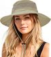 Sun For Men And Women - Outdoor Summer Hiking UV Protection Bucket Cap With Chin Strap Fishing Safari Foldable Mesh Wide_viptrois.com