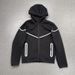 Men's Clothing 25 Years Spring And Autumn New Hooded Sports Black Jacket Outdoor Leisure Reflective Strips Laminated Tops Air Layer Cotton Men_viptrois.com