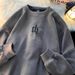 Thick Suede Hoodie For Men In Autumn And Winter, Retro Long Sleeved With Loose Round Neck Top Inside_viptrois.com