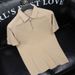 men's Casual Short Sleeved Summer Thin Half Zip Trendy Polo Shirt, Slim Fit Flip Collar T-shirt Trend_viptrois.com
