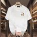 Men's Clothing Heavy Cotton High End Short Sleeved T Shirt Men's Trendy Brand Loose Cotton Summer Boys Half Sleeved Large Size Tops T Shirt_viptrois.com