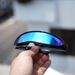 Large Punk X Men Personality Sunglasses One Piece Mirror Laser Space Robot Sunglasses_viptrois.com