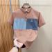2024 New Polo Shirt Men's Short-sleeved Trendy Brand Splicing Slim-fitting Lapel Half-sleeved Casual Versatile Design Top_viptrois.com