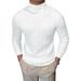 Half High Neck Thick Sweater For Men, Versatile For Autumn And Winter, Solid Color Knit Sweater, Base Sweater, Pullover_viptrois.com