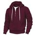 Unisex Fleece-Lined Half-Zip Hoodie – Oversized Couple Matching Pullover With Contrast Panels (White/Navy/Black/Light Gray/Khaki/Burgundy, S-XXXL)_viptrois.com