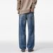 Men's Clothing & Archer0603 & Straight Leg Jeans Men's Autumn And Winter New Style Loose Wide Leg Pants Washed Casual Long Trousers Trendy_viptrois.com