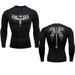 Men's Clothing Fitness Clothes Running Sportswear High Elastic Short Sleeve Men's Training Clothing Sports Quick Drying Clothes Tights Men_viptrois.com