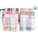 Unisex Flowsu color double-sided plaid scarf women's thick bib shawl_viptrois.com