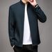 1 Spring And Autumn Stand Collar Casual Hong Kong Style Brand New Men's Top Business Dad's Jacket_viptrois.com