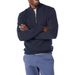 Men's Clothing Stylish Half-Zip Knit Sweater - Autumn & Winter Slim Fit Casual Pullover With Stand Collar (White, Light Gray, Dark Gray, Black)_viptrois.com