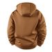 Men’s Fleece-Lined Zip Hoodie – European Fit Winter Pullover With Stand Collar, Ribbed Hem & Side Pockets (Black/Navy/Brown, Sizes S-XXXL)_viptrois.com