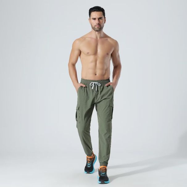 Men's Clothing Casual Straight Overalls Quick-Drying Sports Running Fitness Outdoor Cycling Pants Breathable Loose Sweatpants_viptrois.com
