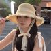 Summer New Lace Trim Hollow Breathable Protection Sun Beach Vacation Photo Straw Hat For Women_viptrois.com