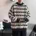 Soft waxy retro style sweater for men in autumn and winter, loose outside, students' versatile Fried Dough Twists knitting top_viptrois.com