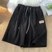 Men's Clothing Pajama Pants Ice Silk Shorts Men Summer Fashion Brand Solid Color All Match Sports Knee Length Pants Style Loose Casual Pants_viptrois.com