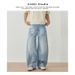 Men's Clothing High Street Baggy Jeans Bamboo Machete Jeans Unisex Straight Slightly Flared_viptrois.com