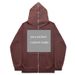Full Drop Shoulder Hoodie Oversized Zip To Top Sweatshirt_viptrois.com