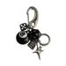 Men And Women's Jewelry Ironworks Original Dice Black 8 Beaded Bag Charm Handmade Trendy Design Keychain Accessory For Outfit Styling_viptrois.com