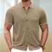 Men's Clothing Anti Pilling Cool Silk Knitted Polo Shirt_viptrois.com