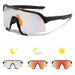 Men's Glasses New Men's Sports Sunglasses Women's Outdoor Cycling Sunglasses Color Changing White To Gray One Piece Bicycle Windshield_viptrois.com