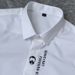 Men's Creative Short Sleeved Shirt Fashionable Trend All Match Tencel Cotton Non Iron Men's Shirt_viptrois.com