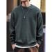Loom Italian Retro Heavyweight Pineapple Pattern Sweater Men's Autumn Winter American Style Trendy Brand Crew Neck Inner Wear_viptrois.com