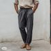 Men's Athletic Casual Pants - Summer Elastic Waist With Drawstring | Straight Leg Solid Color Sports Trousers | Breathable & Comfortable_viptrois.com