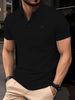 Men's Clothing Business Casual Short Sleeved Top_viptrois.com
