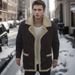 Loom 2022 Independent Station Autumn Winter Bestseller Shearling One-Piece Thickened Coat Leather Velvet Men's_viptrois.com