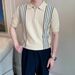Men's Clothing Luxury Premium Men's Short Sleeve Polo Shirt Summer Half Zip Collar Breathable Casual Knit Top T-Shirt Premium Quality_viptrois.com