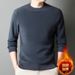 Pure Thickened Double-Sided Long Sleeve Sweatshirt For Men, Autumn And Winter Round Neck Casual Versatile Polar Fleece Warm_viptrois.com