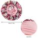 Hijab & Turban New Printed Satin Sleeping Cap Elastic Wide Brim Women's Hair Care Cap Round Hat Bonnet Witch Hat_viptrois.com