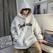 Velvet Cardigan Hoodie Men's Spring And Autumn Trendy Brand College Style Top Loose Fit Fat Plus Size Hooded Jacket_viptrois.com