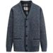 Men's Velvet V-Neck Cardigan – Thick Winter Sweater For Middle-Aged & Plus Size (Greyish/Burgundy/Camel/Blue-Gray/Smoke Gray, M-4XL)_viptrois.com