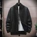 Men's Fleece Zip-Up Sweater Jacket - Winter Casual Stand Collar Pullover With Ribbed Detailing (Available In 5 Colors & Plus Sizes)_viptrois.com