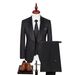 Men's Clothing New Men's Suit Three Piece Suit Korean Style Trendy Fashion Color Matching Printed Suit Dress_viptrois.com