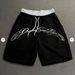 Men's Clothing Men's Printed Beach Shorts Black And Pink Double-Waisted Casual Bottoms For Formal & Casual For Men_viptrois.com