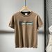 2025 Fashion Letter Printed Crew Neck Short Sleeve T-Shirt Men's Loose Breathable Casual Versatile Handsome Half Sleeve Top_viptrois.com