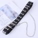 Strict selection of chain belt for women's fashionable double row chicken eye with hollowed out personality and_viptrois.com