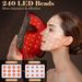 7+1 Colors LED Face Mask Light Therapy With 850NM Near-infrared, Portable Rechargeable Red Light Therapy Mask Skin Care Device, Black_viptrois.com