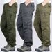 Men's Clothing Men's Multi-Pocket Cotton Cargo Pants – Classic Workwear For Outdoor & Urban Style_viptrois.com