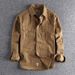 Men's Clothing Workwear Multi Pocket Shirt Jacket Simple Washed Distressed Versatile Long Sleeved Shirt Casual Tops_viptrois.com
