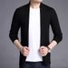 1 2022 Spring And Autumn New Men's Short Knitted Cardigan Fashion Fresh Slim Outerwear Sweater Jacket_viptrois.com