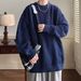 Men's Clothing Sweater - Japanese Style Oversized Pullover, Winter Warm Casual Crewneck Jumper, Soft & Cozy Unisex Knitwear (Red, Blue, Green, Beige)_viptrois.com
