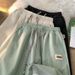Women's Summer Ice Silk Shorts - Loose Fit Casual Wide Leg Mid-Length Shorts, Trendy Straight Cut With Comfortable Stretch_viptrois.com