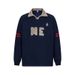 American Style Towel Embroidered Letter Turn-Down Collar Sweatshirt Unisex 2025 New Loose Casual Jersey Polo Shirt_viptrois.com