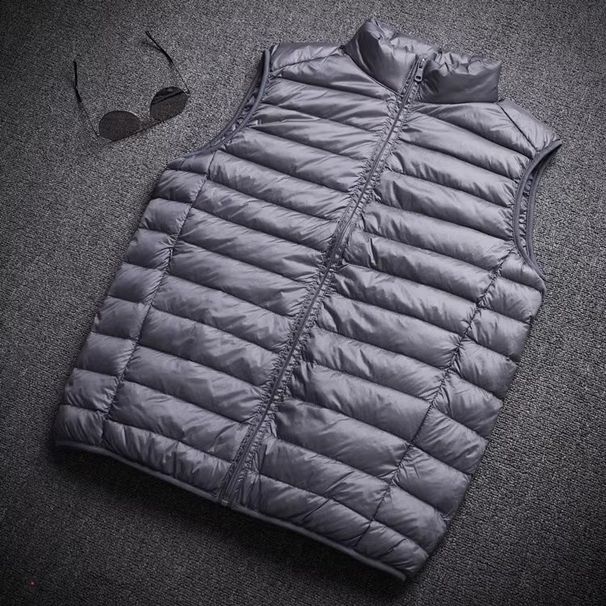 Loom Vest Men, Extra Large Size, Plus Size Down Jacket, Lightweight Ultra Thin For Big And Tall Men_viptrois.com