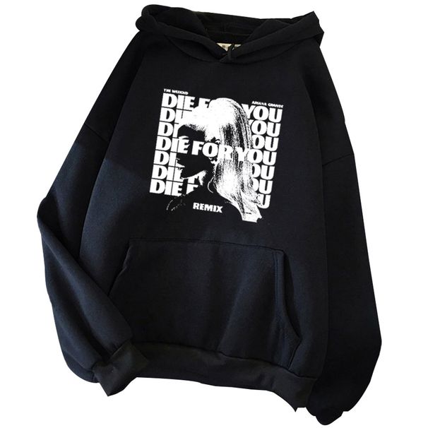 Ariana Grande Die For You Hoodie Ariana Grande Merch Men Fashion Printed Hoodie Casual Sweatshirt Top Hoodie Sweatshirt Harajuku_viptrois.com