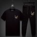 Men's Clothing new men's suit mature style hot diamond crane simple fashion short sleeved T shirt men's trousers_viptrois.com